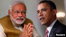 Perdana Menteri India Narendra Modi (kiri) dan Presiden Amerika Serikat Barack Obama (Foto: dok).