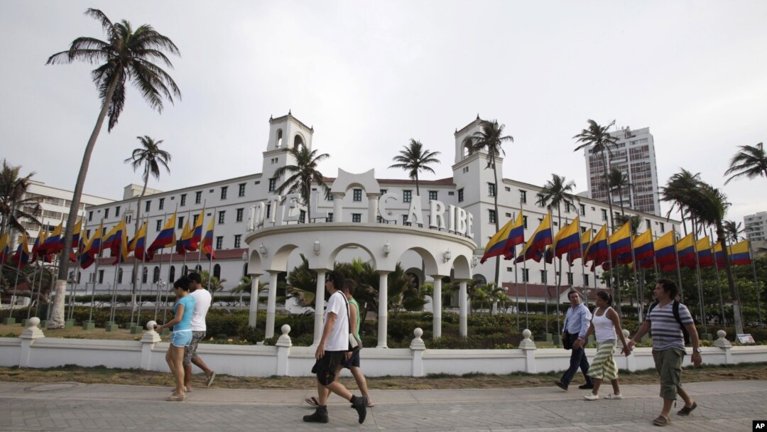 El Hotel El Caribe en Cartagena, Colombia, fue el centro del escándalo.