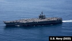 Kapal induk USS Carl Vinson singgah di Samudra Hindia (foto: Spesialis Komunikasi Massa Kelas 3 Matt Brown/Rilis Press)