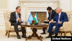 UN chief Uzbekistan visit