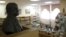 A bust of Ukrainian poet Taras Shevchenko is displayed at the Library of Ukrainian Literature in Moscow, Oct. 29, 2015. Russian officials detained Natalya Sharina, the library director, and are investigating her on suspicion of inciting ethnic hatred.