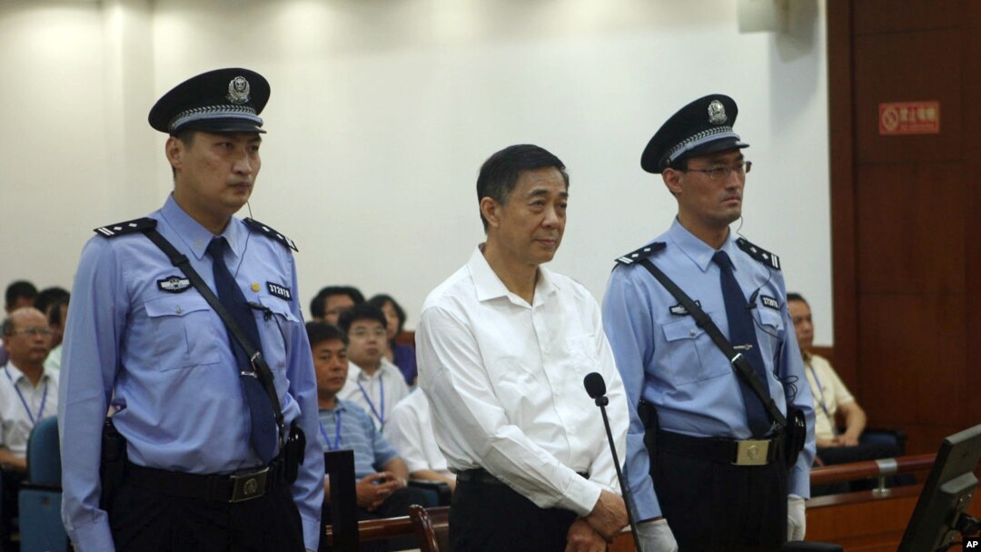 薄熙来8月22日在济南中级法院法庭上（资料照片）