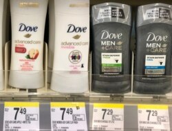 At a Washington-area store on Oct. 17, 2019, a 2.7 oz. bottle of men's deodorant cost 20 cents less than a comparable women's deodorant in a smaller 2.6 oz. size.