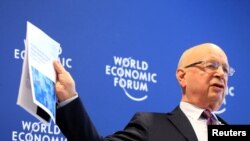 World Economic Forum (WEF) Executive Chairman and founder Klaus Schwab attends a news conference in Cologny, near Geneva, Switzerland, Jan. 10, 2017. 