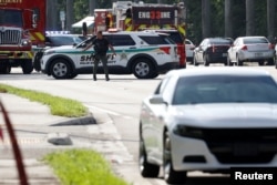 Policija na licu mjesta, West Palm Beach Golf Course, 15. septembra 2024.