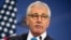 FILE - Former US Secretary of Defense Chuck Hagel. 