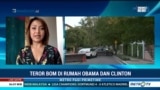 Laporan Langsung VOA untuk MetroTVPrimeTime: Teror Bom di Rumah Obama dan Clinton