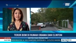 Laporan Langsung VOA untuk MetroTVPrimeTime: Teror Bom di Rumah Obama dan Clinton