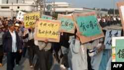 Китай: деревенский митинг протеста
