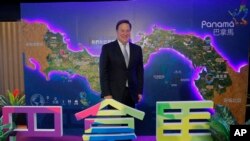 Panama President Juan Carlos Varela Rodríguez poses for photographers before a conference on the Panama invest in Hong Kong, Tuesday, April 2, 2019. Panama President Varela says his country sees 'big opportunity' in China's 'belt and road' infrastructure 