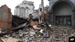  San Carlo, après un tremblement de terre, nord de l'Italie, le 21 mai 2012. 