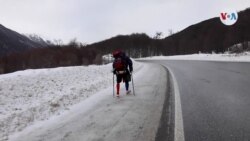 Venezolano, que perdió la pierna, recorre Sudamérica