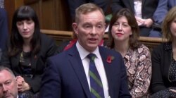 Labor MP Chris Bryant gives a speech during the election for the new Speaker of the House of Commons, in London, Nov. 4, 2019.