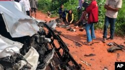 Wata motar da ta yi hatsari a Cambodia