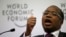 Mthuli Ncube, chief economist and vice president of the African Development Bank, speaks during session of the World Economic Forum on Africa, Cape Town, May 9, 2013.