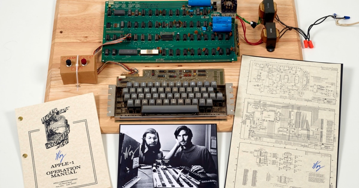 Apple 1: Old Technology, New Record