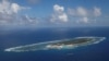 FILE - An aerial view shows of Itu Aba, which the Taiwanese call Taiping, in the South China Sea, Nov. 29, 2016. 