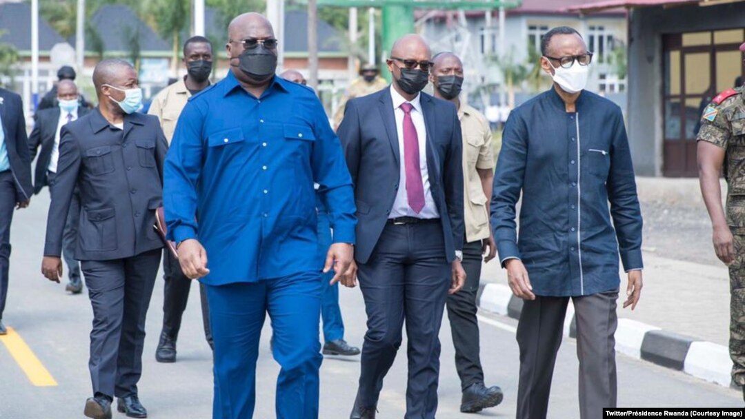 Prezida wa Kongo kumwe n'uw'u Rwanda 