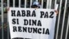 Manifestantes demandan la renuncia de la presidenta de Perú, Dina Boluarte, en Lima el 13 de enero de 2023.