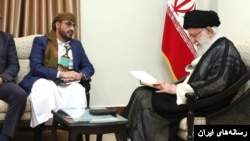 حوثی‌های یمن در دیدار با علی خامنه‌ای 