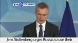 VOA60 World - NATO urges Russia to use their influence on East-Ukrainian rebels for immediate return to ceasefire