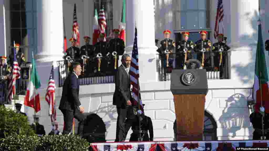 ፕረዚደንት ኦባማ ንቀዳማይ ሚኒስትር ጣልያን ኣብ ዋይት ሃውስ ተቀቢሎም አዘራሪቦም &nbsp;