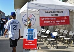 On July 19, 2021, the Los Angeles Dodgers have an onsite COVID-19 clinic offering free tickets for each vaccine taken before the game against the San Francisco Giants at Dodger Stadium.