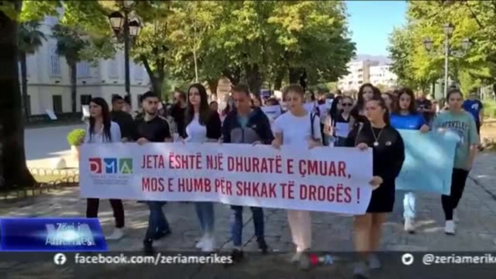 Shkodër, marrshim i të rinjve kundër drogës