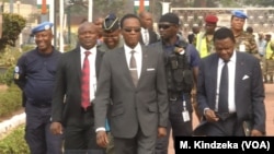 Cameroon Minister of Defense Joseph Beti Assomo visits his troops with MINUSCA in Bossangoa, Central African Republic, Dec. 28, 2018.