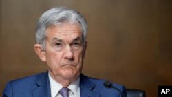 El presidente de la Reserva Federal, Jerome Powell, mientras testificaba ante el Senado de Estados Unidos el 1 de diciembre de 2020.