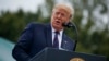 President Donald Trump speaks during an Armed Forces welcome ceremony for the new chairman of the Joint Chiefs of Staff, Gen. Mark Milley, Monday, Sept. 30, 2019, at Joint Base Myer-Henderson Hall, Va.