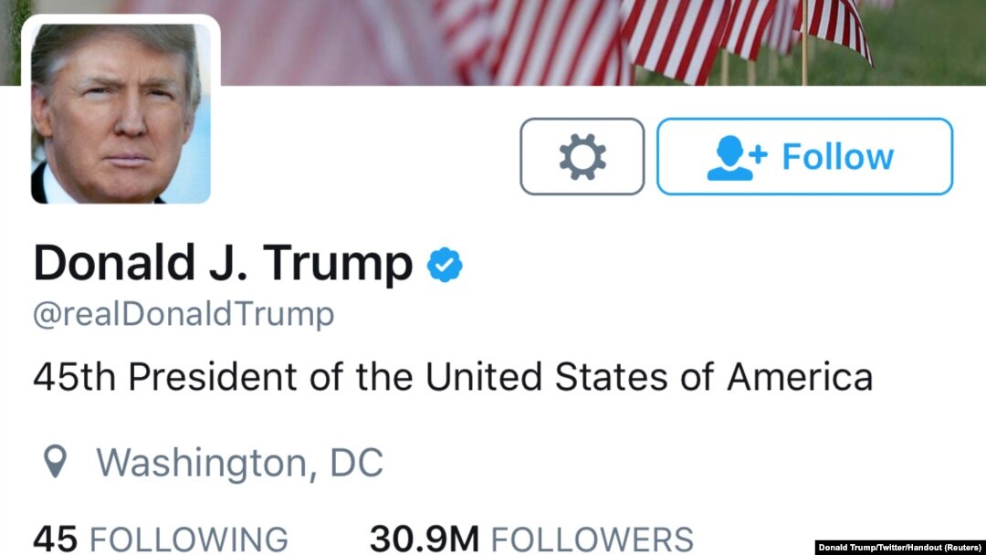 Nalog na Tviteru predsednika SAD Donalda Trampa