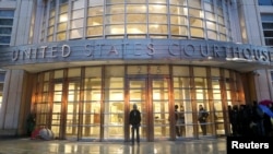 A view of the exterior of a Federal Courthouse in New York City, Nov. 13, 2018.