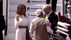 Chegada de Donald Trump à Índia