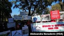 Kraljevčani su bili na protestu u Beogradu koji je održan 21. septembra u organizaciji pokreta Odbranimo reke Stare planine, Foto: VOA