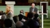 FILE - Former U.S. President Jimmy Carter teaches Sunday school at Maranatha Baptist Church in Plains, Georgia, Nov. 3, 2019. 