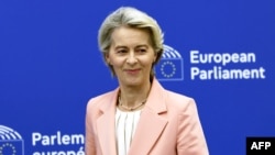 La presidenta de la Comisión Europea, Ursula von der Leyen en Estrasburgo, este de Francia, el 17 de septiembre de 2024.