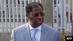 Le ministre congolais de la Justice, Alexis Thambwe à Kinshasa, 20 mars 2016.