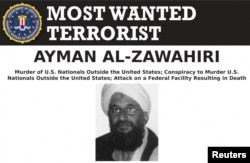 Al Qaeda leader Ayman al-Zawahiri appears in an undated FBI Most Wanted poster