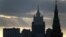 FILE - A view shows a tower of the Kremlin (R) and the Foreign Ministry headquarters (back) in Moscow, Russia, March 16, 2018. 