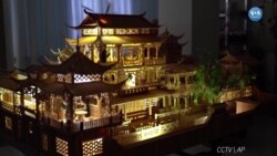 Bambu Çubuklarla Suzhou Bahçeleri’nin Modelini Yaptı