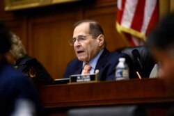 FILE - House Judiciary Committee Chairman Jerrold Nadler, a Democrat, speaks during a hearing on Capitol Hill in Washington, May 21, 2019.