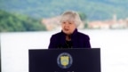 Bộ trưởng Ngân khố Hoa Kỳ Janet Yellen họp báo trước hội nghị các Bộ trưởng Tài chánh G7 tại Stresa, Ý, ngày 23/5/2024. 