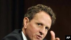ທ່ານ Timothy Geithner ລັດຖະມົນຕີການເງີນສະຫະລັດ.