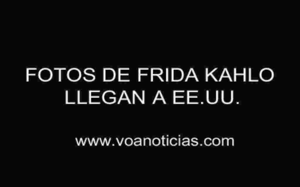 Desconocidas fotos de Frida llegan a EE.UU.