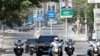 Ethiopia's Prime Minister Abiy Ahmed's convoy drives after he arrived to hold discussions with Somalia's President Hassan Sheikh Mohamud's during his visit in Mogadishu, Somalia, Feb. 27, 2025. 