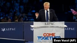 Donald Trump AIPAC konuşmasında