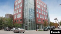 Situada en el barrio Pilsen de Chicago, la residencia de seis pisos proporcionará a los estudiantes locales los beneficios de la vivienda en el campus, incluyendo asesores para el apoyo académico. [Foto: Gobernación de Illinois]