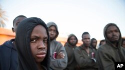 Migrants africains, rescapés de la mer, Tripoli, Libye, le 13 avril 2017. (AP Photo/Mohamed Ben Khalifa)