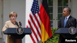 La canciller alemana Angela Merkel tendrá la oportunidad de exponer al presidente Barack Obama los planes a discutir con Rusia en Bielorrusia el próximo miércoles.